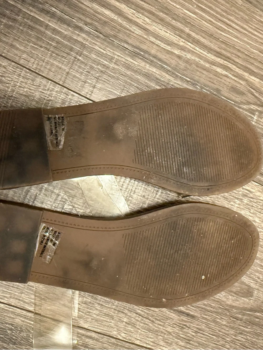 Steve Madden Clear Double Strap Flat Slide Sandals Nude Women’s Size 8